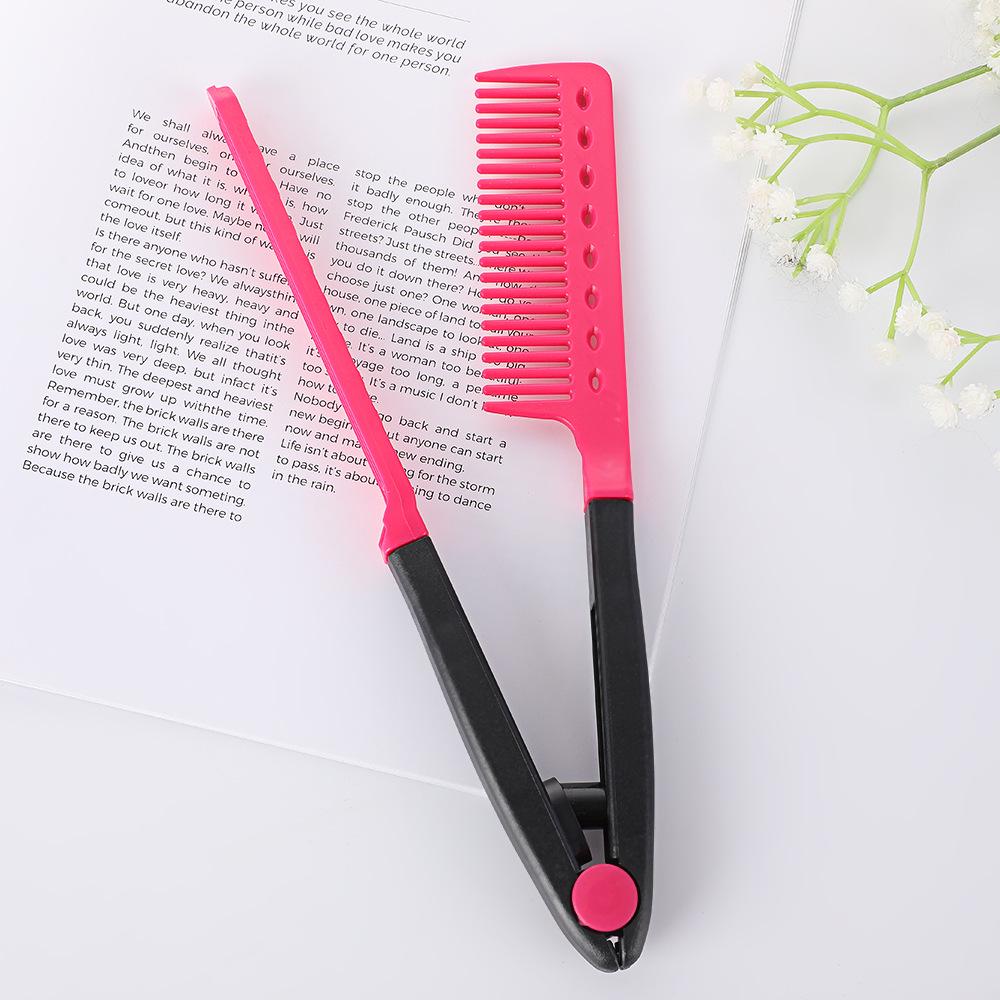 V-Shaped Straightening Hair Comb & Styling Tool