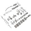 34pcs Alloy Beard Jewelry Dreadlocks Different Shapes DIY Hair Braiding Beads Accessories for Bracelet Necklace