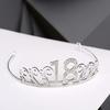 18th Birthday Gifts Princess Crown Headband Crystal Wedding Crown Hairband Women Headwear Hair Decor Fashion Accessories