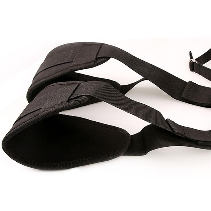 Toughage Sex Swing For Couples Adjustable Straps Nylon Ankle Leg Cuffs  Restraint Waist Support Open Leg Sling Adult Game