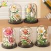 Moc Ewiges Blumenstrauß Displaybox Mikro-Baustein Blumenmodell DIY Haushalt Tischpflanze Dekoration Ziegel Spielzeug für Kinder