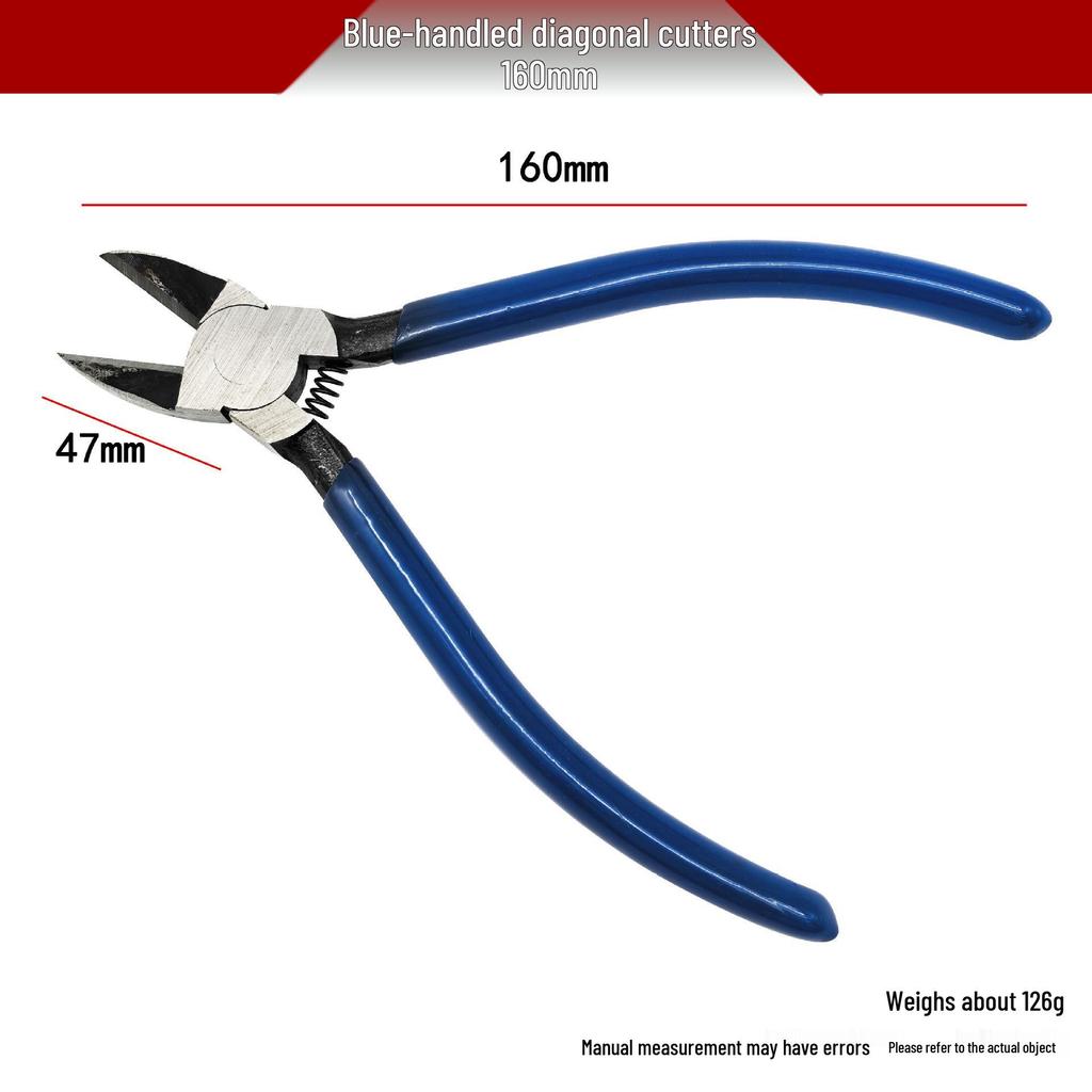 Precision Angled Industrial Wire Cutters: High-Hardness Manual Pliers for DIY & Electronic Components