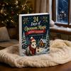 Winter Seasonal Decor 24 Days Christmas Advent Calendar with 2D Flat Acrylic Possum Pendants, Creative Countdown Festive for Tree Decoration