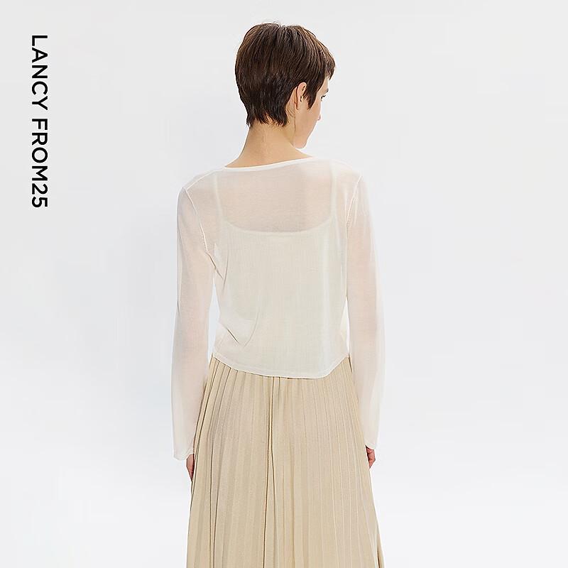 EiLEEN ELITEE Lyocell Acetate Knit Cardigan