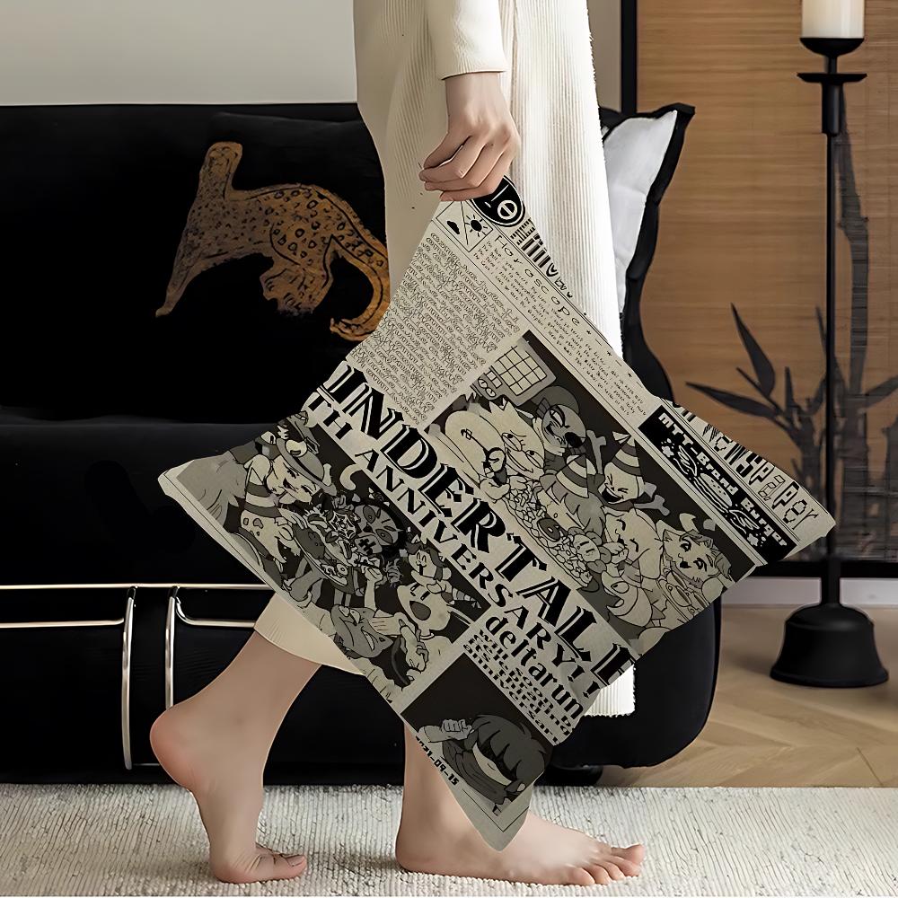 Классическая игра U-Undertale Персонализированная наволочка для подушки Пыльник Спальня Детская Вечеринка Украшение Наволочка День Рождения Детский Подарок 16x16Inch