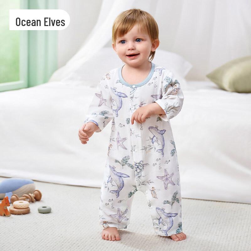 JOYNCLEON Newborn Summer Bamboo Cotton Mesh Romper