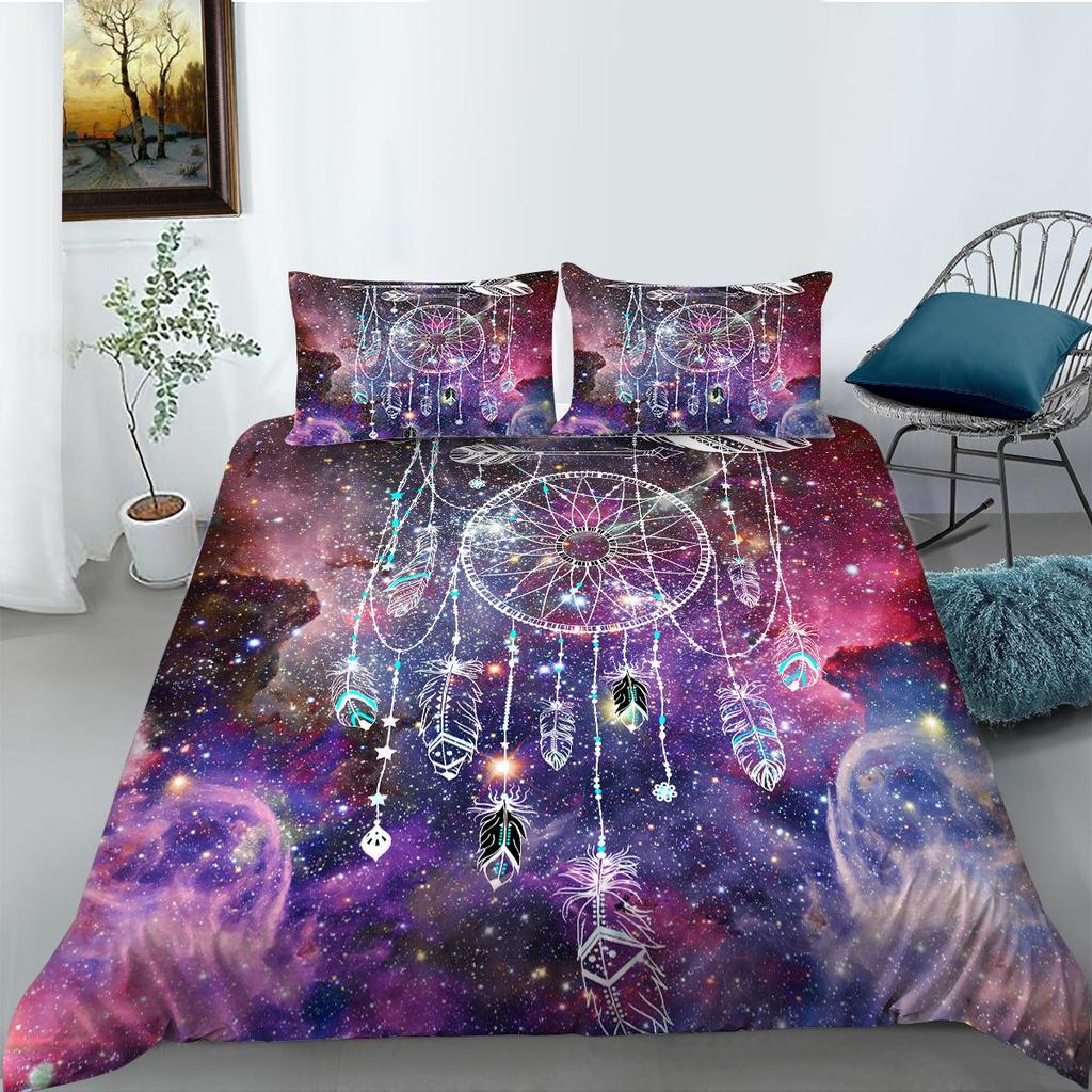 Star Dream Catcher Theme Bedding Set Pillow Cover Bedding Set Duvet Cover Full Size Single/Double Bed Home Decoration