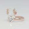 Sika Deer Ring: European & American Christmas Two-Tone Rose Gold-Plated Copper Hand Accessory