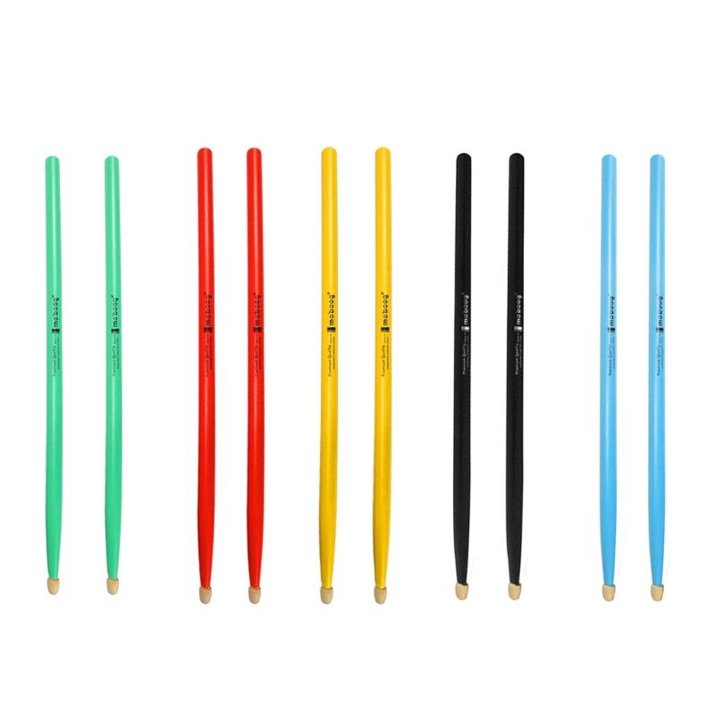 1 Paire de baguettes de batterie antidérapantes 5A/7A en érable pour débutant, étudiant, adulte