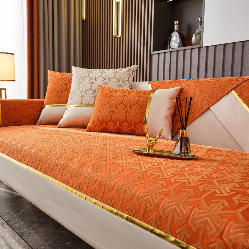 Light Luxury Chenille Sofa Cushion Non-Slip Simple Modern Sofa Cushion Four Seasons Universal Cloth Liner Thickened