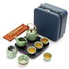 Qinliang Portable Ceramic Travel Tea Set (1 Pot, 4 Cups)