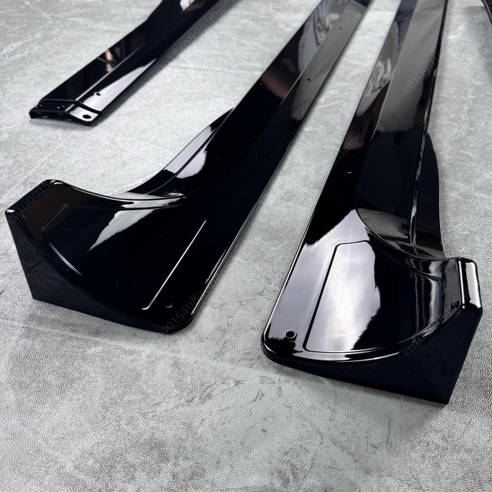 4pcs Side Skirts Spoiler Body Kits For Tesla Model Y 3 Highland Guard Extension Rocker Panels 2017-2024 Splitters Accessories