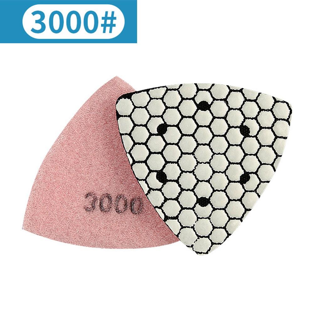 Excellent Gloss Granite Marble Stone Mm Triangle Diamond Dry Polishing Pads