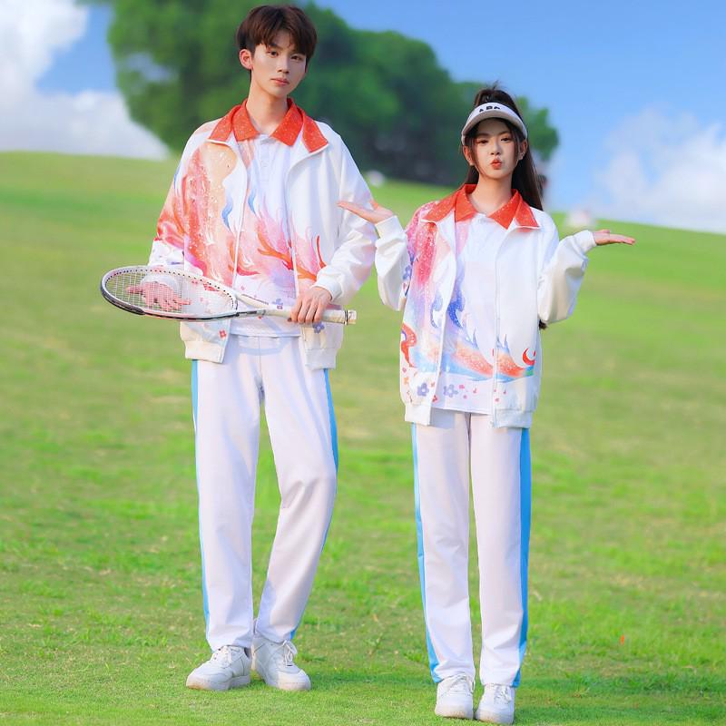 

Комплект толстовки для спортивных соревнований колледжа и средней школы в китайском стиле - Школьная форма-тройка 4XL