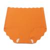 High Waisted Seamless Underwear for Women No Show Panties Cheeky Scalloped Edge Bikini Breathable Briefs Women's Soft Moisture-Wicking Stretchy Briefs