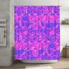 Purple Pink Pop Art Style Bubble Bath Shower Curtain Waterproof Fabric Home Decor Modern Bathroom Decoration 72X84In