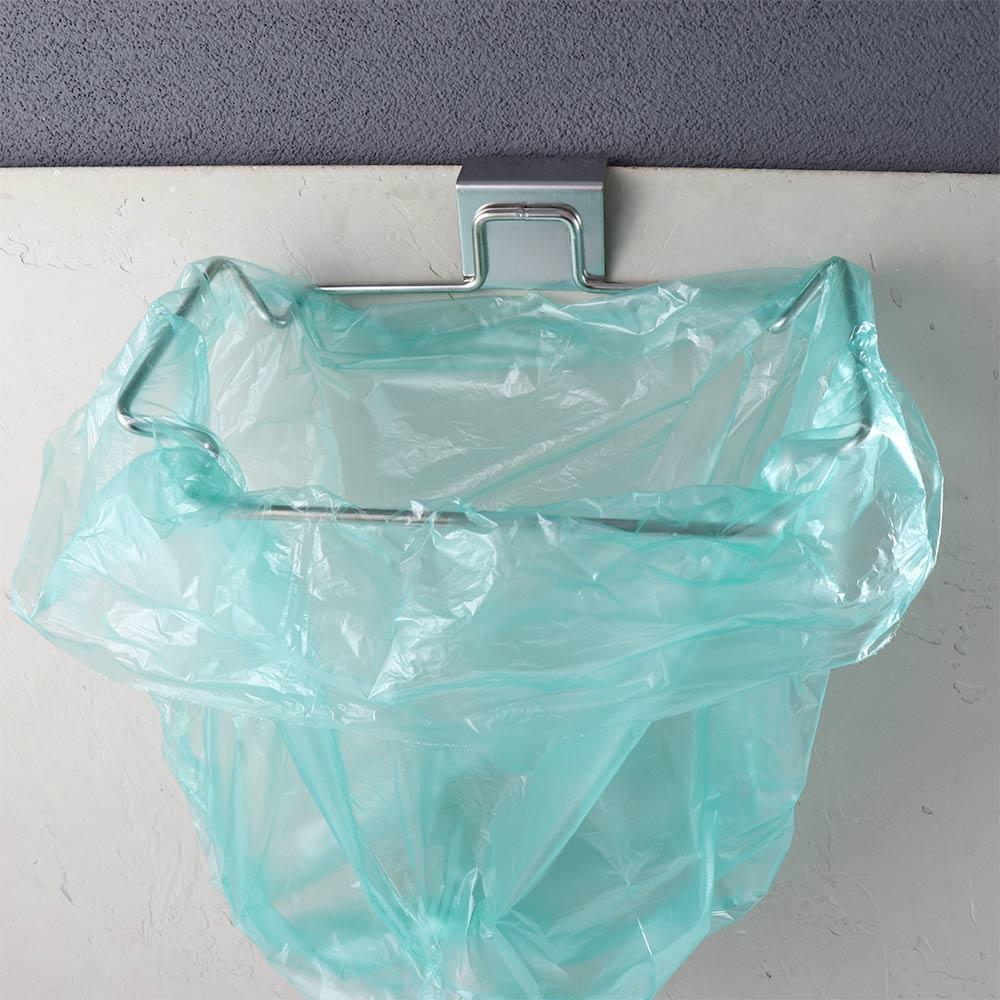 Steel Rubbish Can Trash Bin Trash Bag Holder Storage Organizer Hanging Basket Garbage Bag Rack