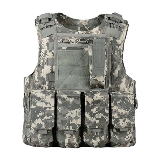 Dětská taktická vesta s více kapsami, nastavitelná plátěná vesta, venkovní bojová vesta pro chlapce a dívky, pro hraní rolí, lov, tréninkové vybavení