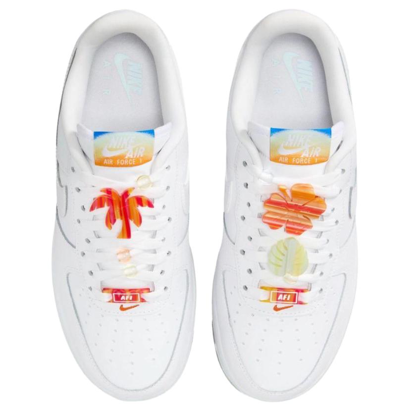 Nike Sneakers da donna Air Force 1 Low Beach Sunset Bianco Azzurro Ghiaccio IB8875-111