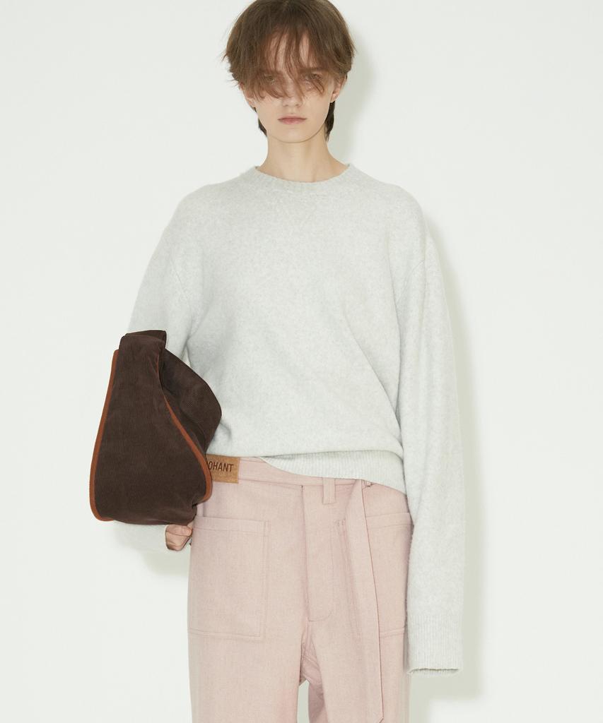 NOHANT Elbow Patch Soft Knit Aurora Gray