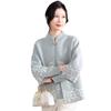 Mom Spring Short Coat Knitted Sweater Medium and Old Fashion Sweater Two-piece Set Middle-aged Top