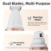 Low Noise Electric Dog Hair Trimmer Powerful Motor Dual-Head Design Cat Nail Grinder USB Charging Professional Pet Grooming Tool