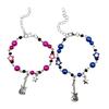 2pcs Guitar Star Charm Bracelet Jewelry Wristband Elegant Bangle for Couples