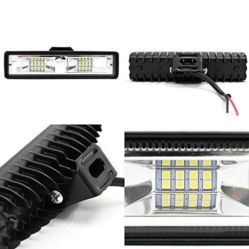 48W LED Light Bar, 2400LM, 12V/24V, Waterproof, Work Light, Auxiliary Light, Universal for Off-Road, Forklift, Truck, Buggy, Car, Marine, etc.