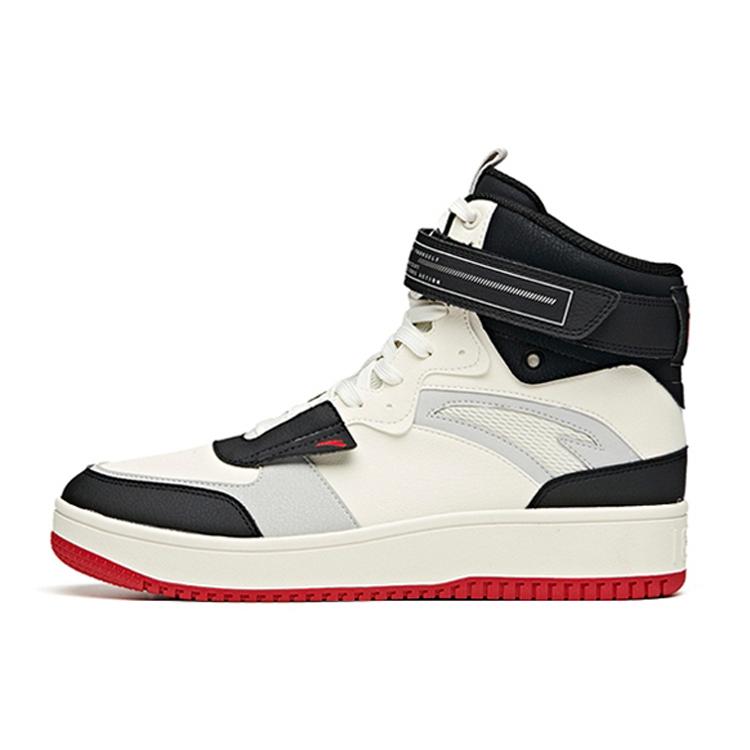 

Anta Slip Resistant High top Skateboard Shoes Men s Black White 912048010-1 39