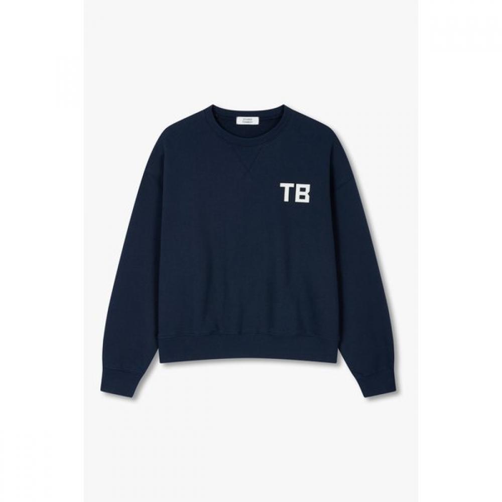 Studio Tomboy Patchwork Fleece Sweatshirt  9175322977 MELANGE GRAY/OS