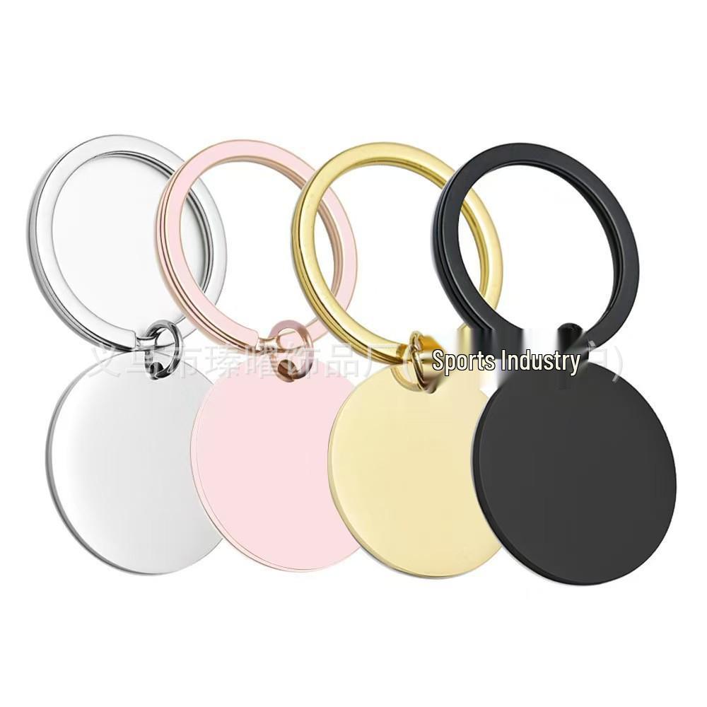 Personalized Multi-color Stainless Steel Keychain with Engraved Photo