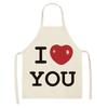Love Couple Heart Shaped Parent-Child Apron Adult Sleeveless Kitchen Cleaning Home Chef Baking Waist Bian