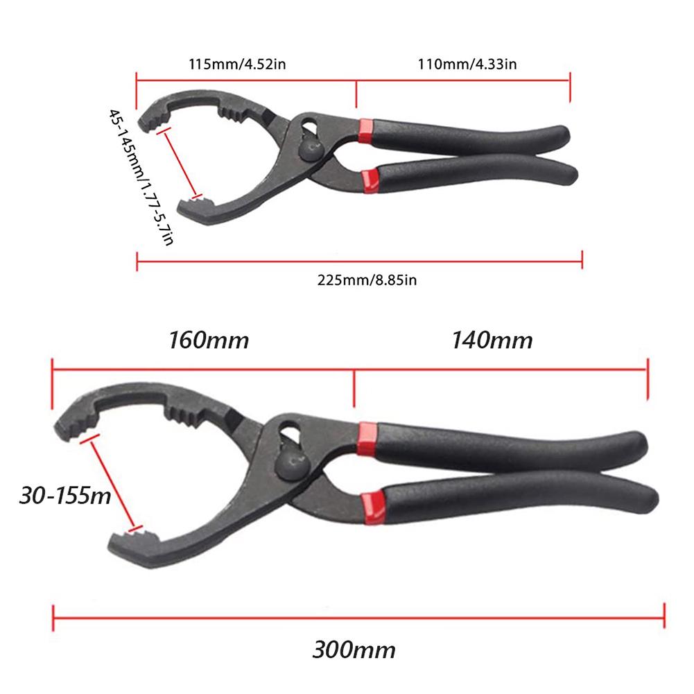 10 inch 12 inch Oil Filter Pliers Hand Tool Oil Filter Remover Removal Tool Multi-functional Car Vehicle Accessaries Parts