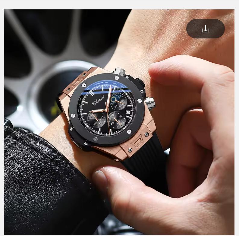 XIAOMI Men Watches High Quality Waterproof Sports Chronograph Quartz Wristwatches Silicone Strap Calendar Luminous Watch For Men