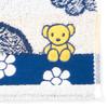 Nishikawa Miffy Mini Jacquard Weave for a Soft XT44708659 Towel, 25x25cm, Washable, 100% Cotton, Feel, Navy,