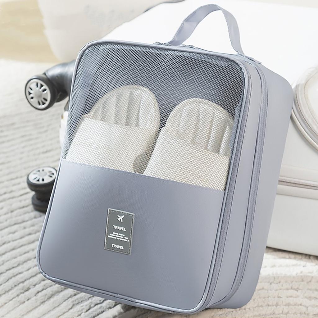 Portable Travel Shoe Bag Slippers Storage Bag Washed Mesh Multiple Pairs of Shoes  Organizer for Business Trips