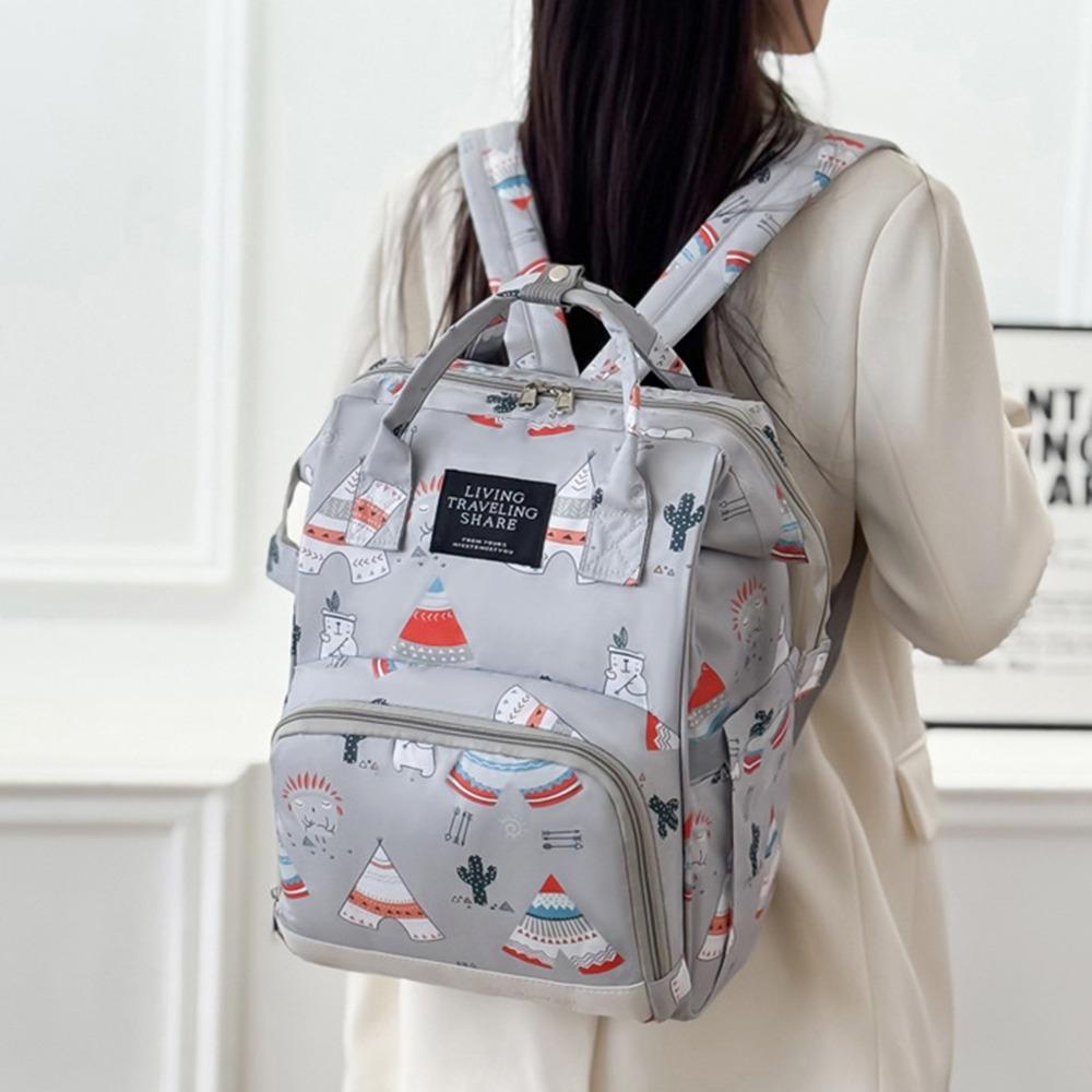 

Large Capacity Travel Backpack Durable Material Breastfeeding Bag Mommy Backpack Daily Outings