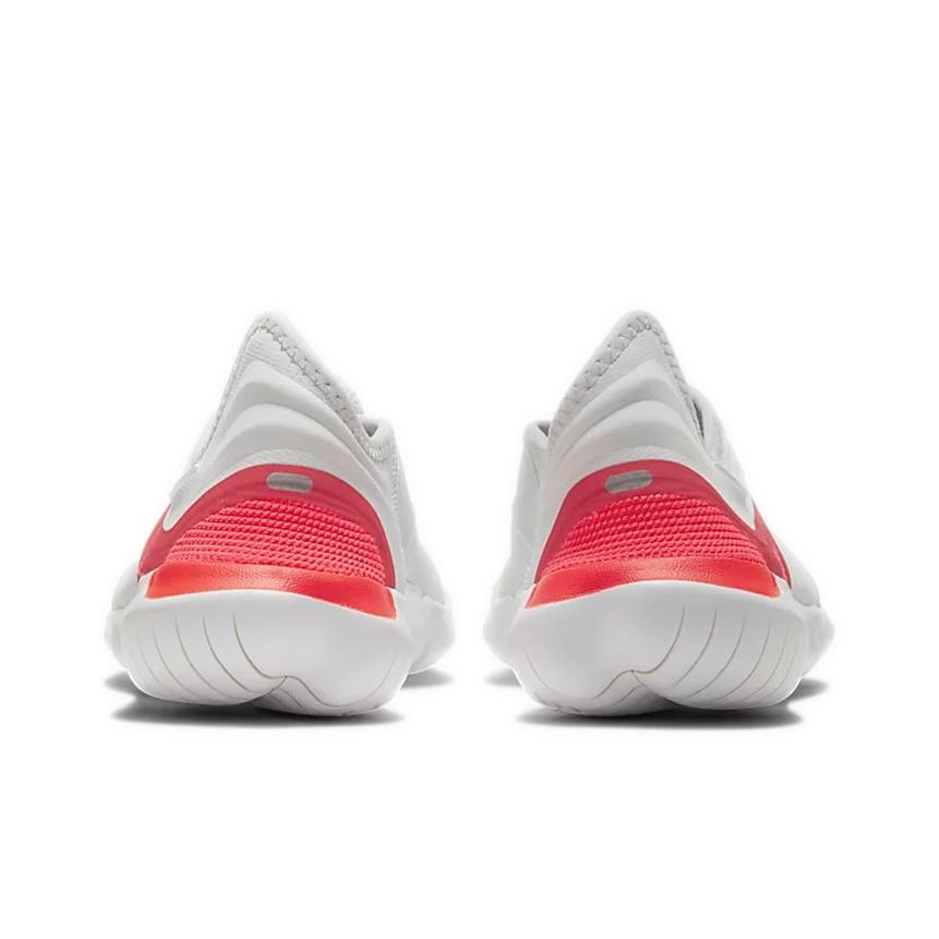 Nike Free RN 3.0 Barfußgefühl Dämpfung Rutschfest Low-Top Freizeit-Laufschuhe Damen Sneaker Weiß Rot AQ5708-009