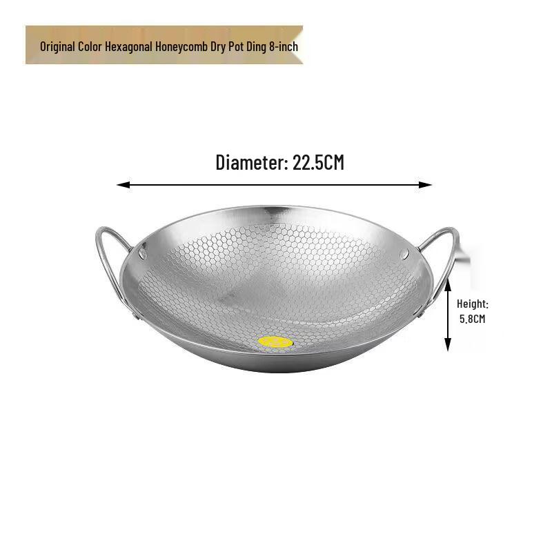 Commercial Stainless Steel Non-Stick Alcohol Hot Pot