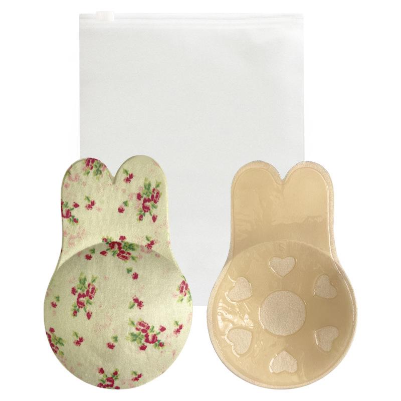 Bunny Ear Silicone Push-Up Bra: Strapless, Self-Adhesive, Invisible Uplift Nipple Covers