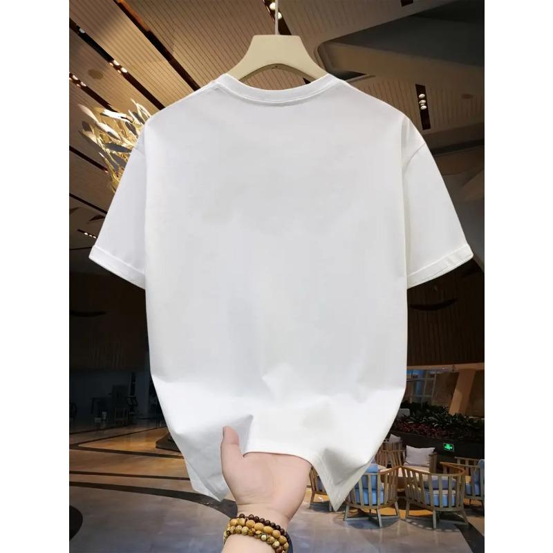 European Size 12 29 Little Turtle Men's summer short-sleeved T-shirts, fashionable and trendy printed Men's bottoming shirts,male teenagers' spring