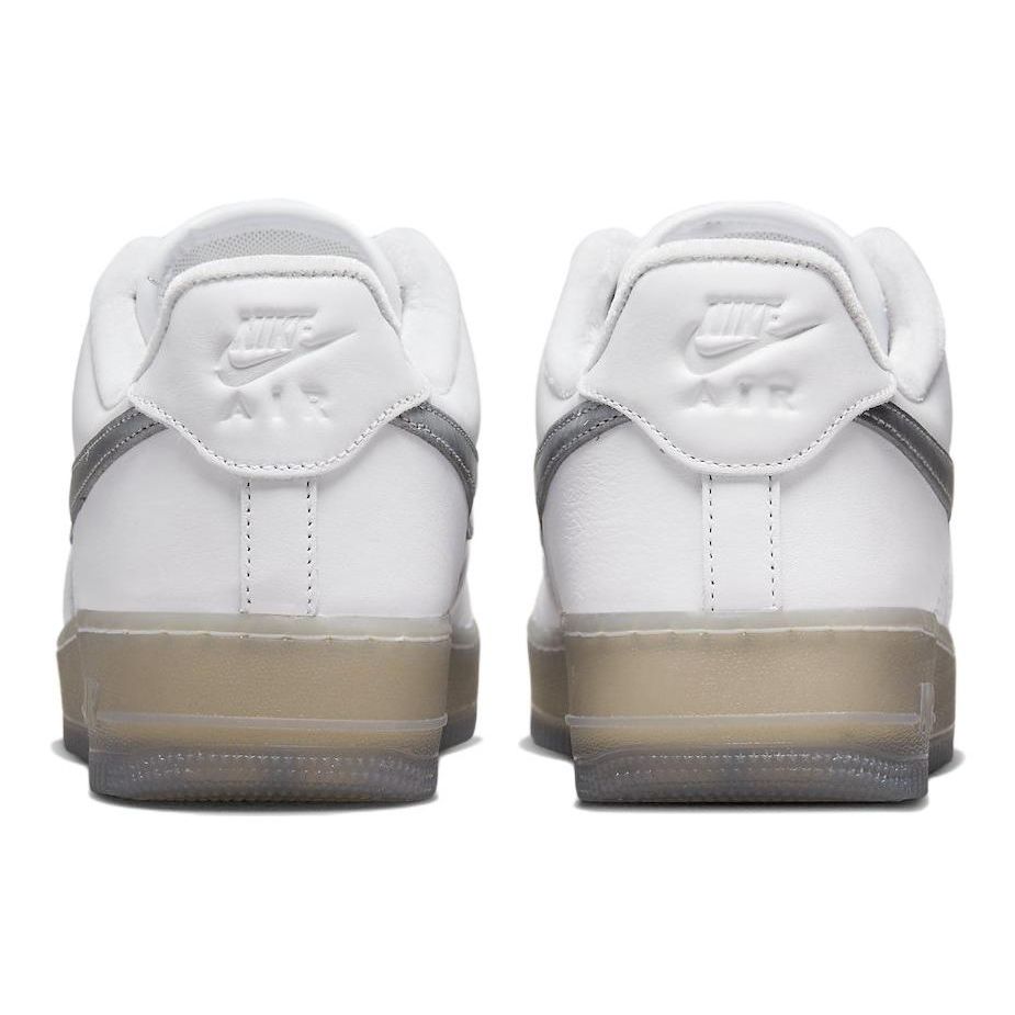 Nike Air Force 1 07 Premium White Metallic Silver Unisex Sneakers Coconut-Milk Hyper-Pink DX3945-100