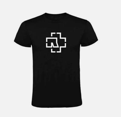 Schwarzes T-Shirt Rammstein Logo Unisex T-Shirt, Rammstein Logo T-Shirt