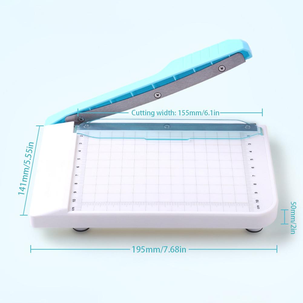 15.5cm Portable Paper Trimmer,Paper Cutter Cutting Machine for Craft Paper Card Photo Laminated Paper Scrap,DIY Tool