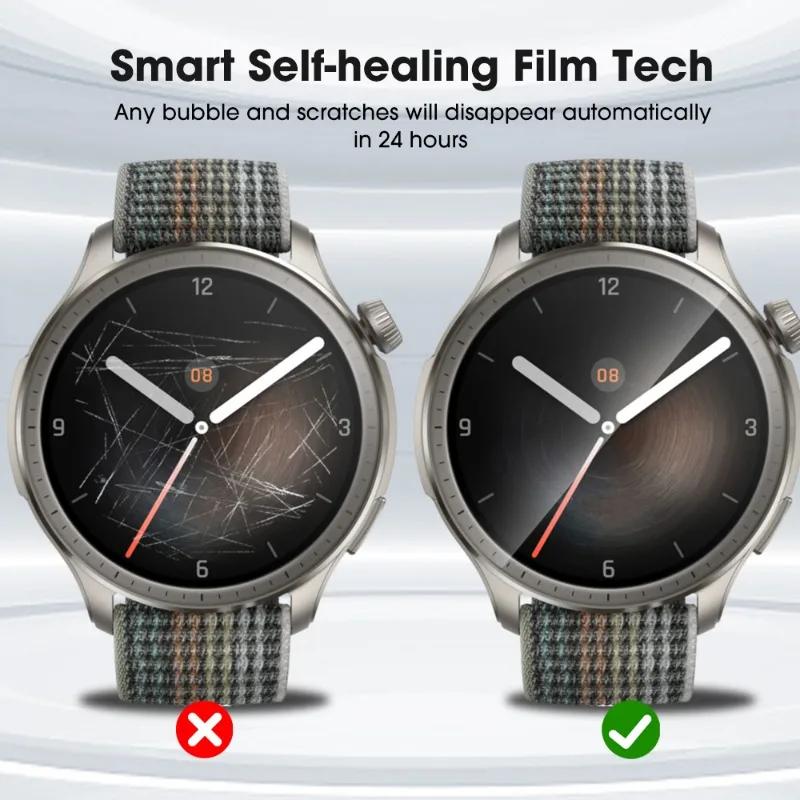 For Amazfit Balance HD Clear Soft Screen Protector Films Anti-scratch Protective Hydrogel Films for Amazfit Balance Smartwatch