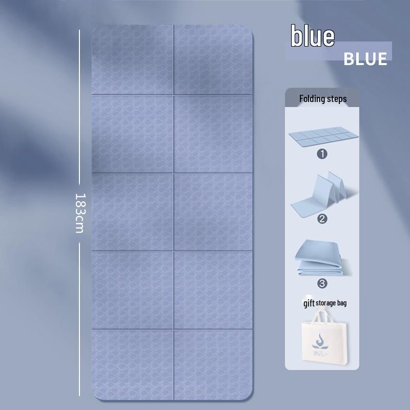 Portable Foldable Yoga & Fitness Mat: Non-slip, Thickened, Ideal for Camping, Naps, and Children's Play