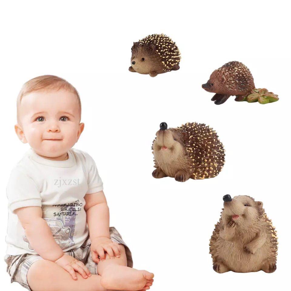 Vivid And Realistic Wild Hedgehog Model Perfect For Desktop Decoration And Play