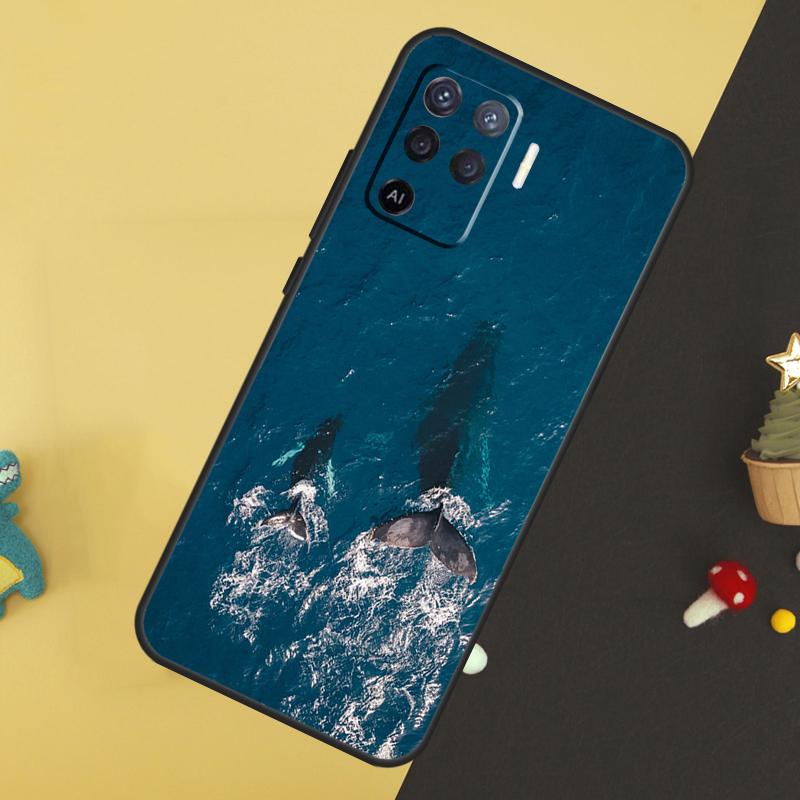 Ocean Whale Shark Swimming Case For Oppo A5 Pro A6 A15 A16 A76 A96 A17 A57 A98 A58 A78 A18 A38 A54 A74 A94 A40 A60 A80