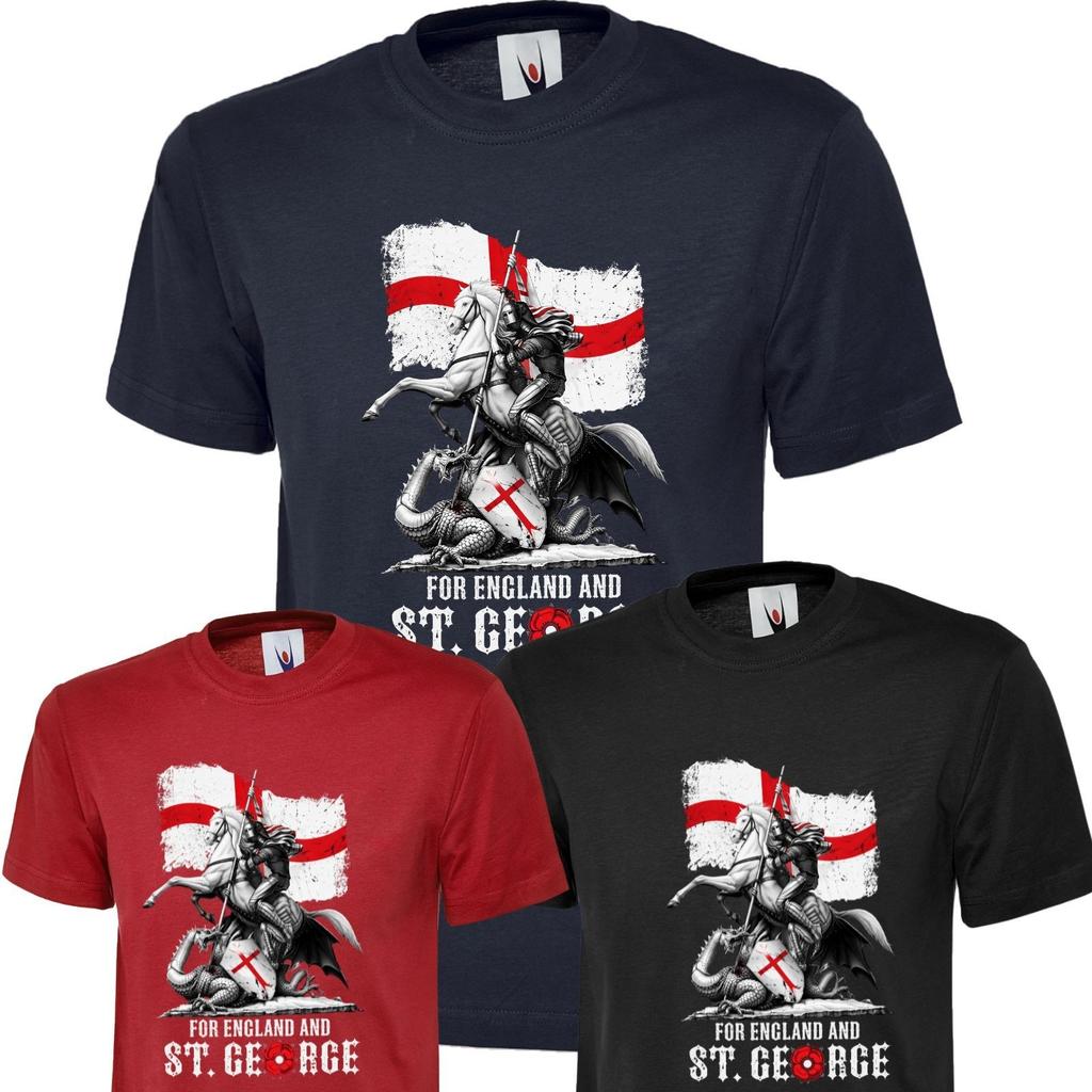 St georges day tshirt england british st georges unisex men women kids tee top