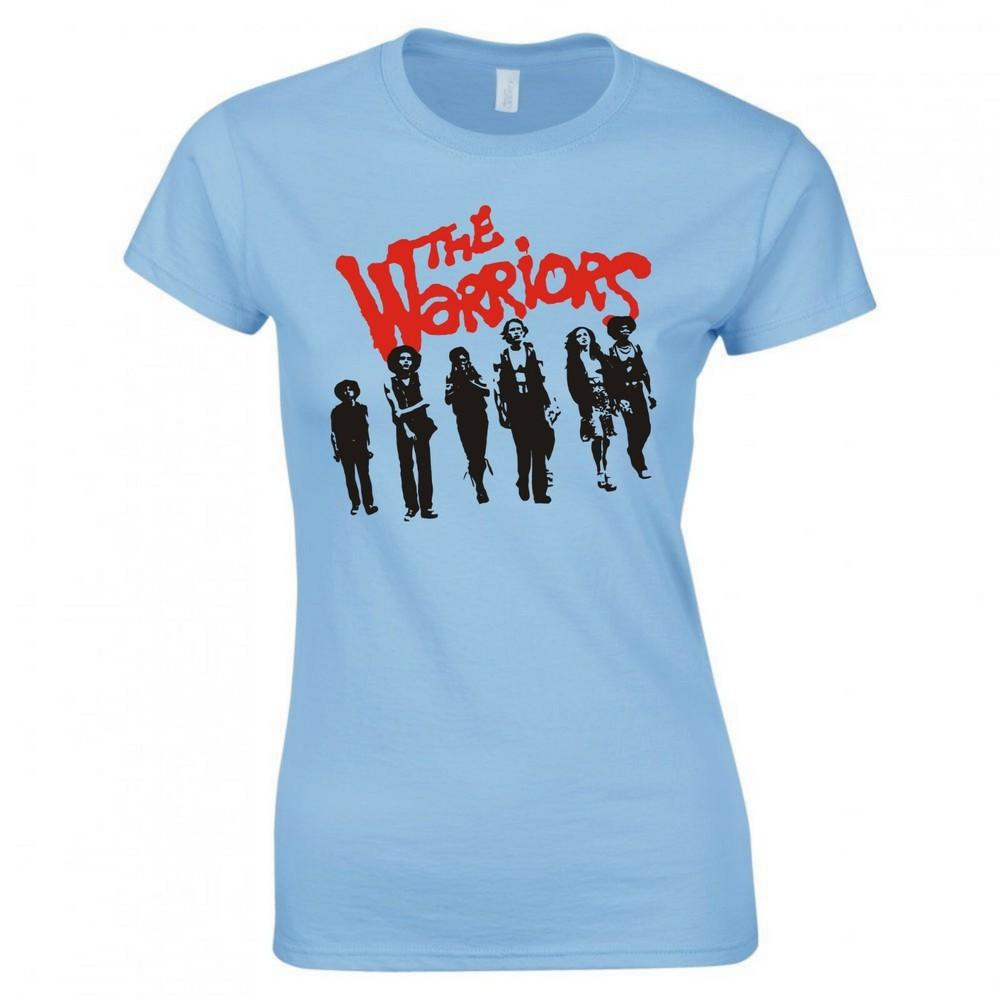 Inspired By The Warriors Gang Silhouette Cult Movie Ladies Skinny Fit Tshirt S